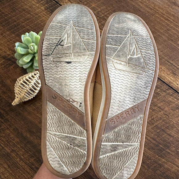 Sperry | Coastfish Boat Shoe, Tan & Metallic - Picture 6 of 7